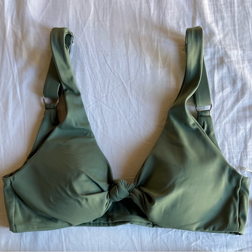 NWT AYA Label Swimwear - The Demeter Top - Sage Green - Size Medium
